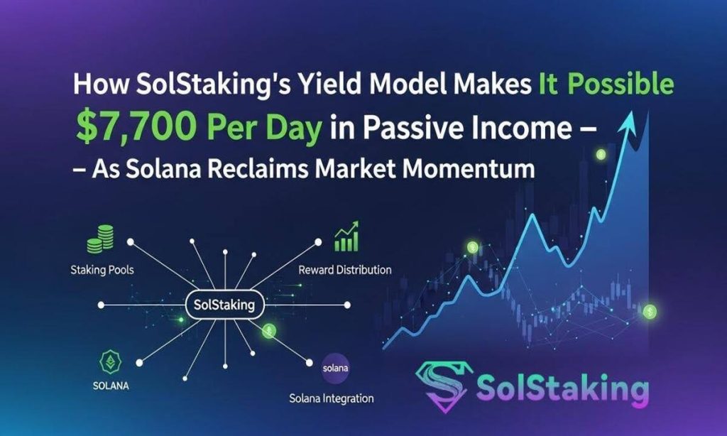 How SolStaking’s Yield Model Makes It Possible To Earn $7,700 Per Day In Passive Income — As Solana Reclaims Market Momentum How SolStaking’s Yield Model Makes It Possible To Earn $7,700 Per Day In Passive Income — As Solana Reclaims Market Momentum